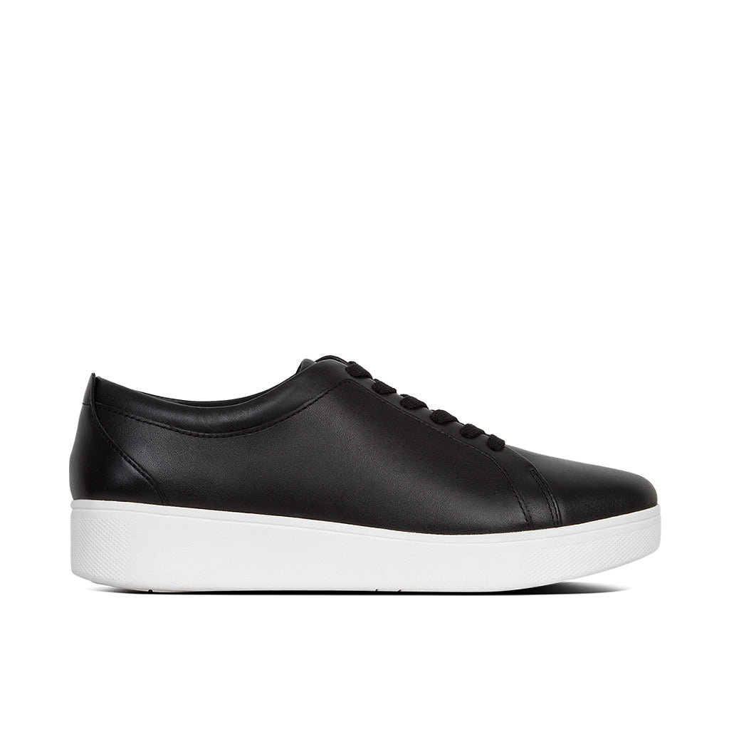 FitFlop Rally Tumbled-Leather Sneakers Black – Bstore